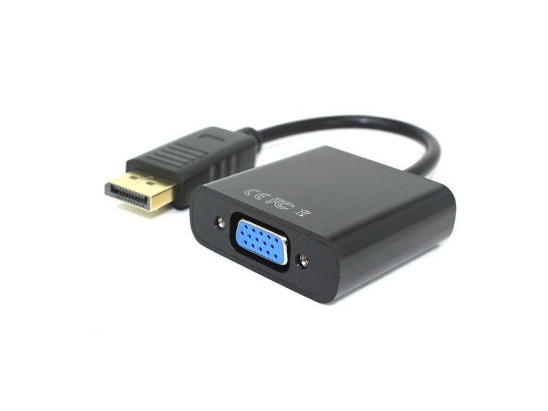 Powermaster Display Port Erkek - VGA Dişi Çevirici Kablo 10cm