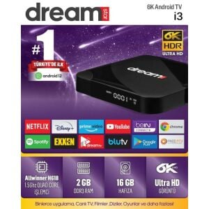 Dreamstar i3 Android Tv Box 2gb Ram 16GB Hafıza Android 12