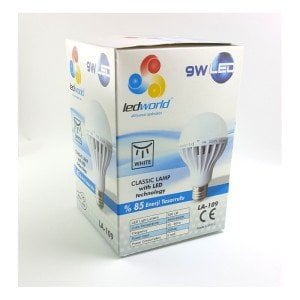 Ledworld 9W Beyaz Led Ampul E27 Duy