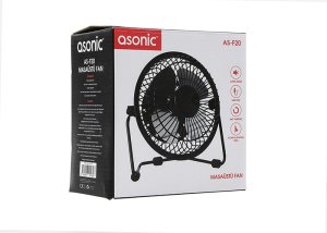 Asonic AS-F20 Masaüstü Metal USB Vantilatör 13cm