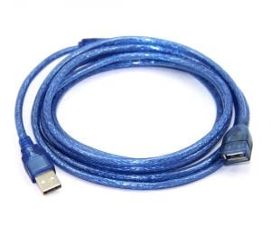ROSE 5 Metre USB 2.0 Uzatma Kablosu Mavi Filtreli