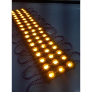 Ledx Mercekli Modül Led Amber - Sarı 12Volt - 1Adet