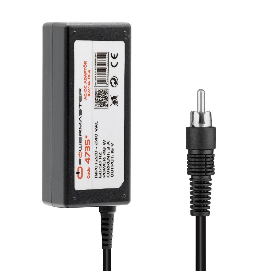 Powermaster 16V - 3A MultiSwitch Santral Adaptörü RCA Jak Fişli