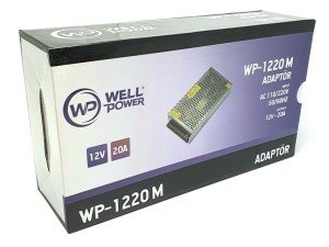 WellPower 12Volt 20Amper Adaptör Metal Kasa