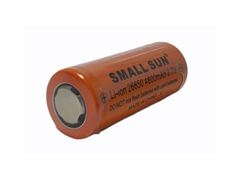 SMALL SUN 26650 3.7V 4800mAh Lithium Li-ion Pil 26x65mm