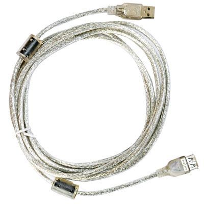 electroon 3Metre USB Uzatma Kablosu v2.0 Şeffaf