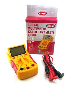 Class DT 68D Dijital Multimetre CAT5 Kablo Test Aleti