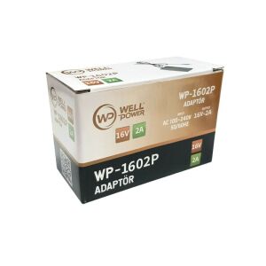 WellPower 16V 2A MultiSwitch Santral Adaptörü 5.5x2.5mm Jak Fişli