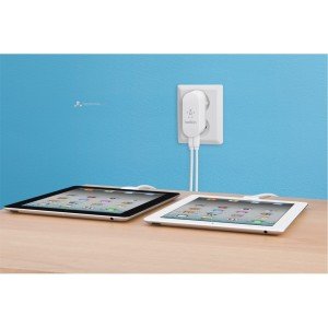 Belkin BLK-F8J003cw04 Şarj Adaptörü Beyaz iPhone-iPod-iPad