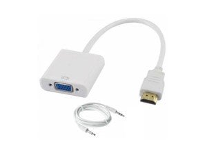 CLASS HDMI to VGA Kablo Çevirici Ses Çıkışlı