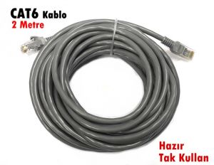 FULLY 2Metre CAT6 Kablo Hazır Fişli Tak Kullan