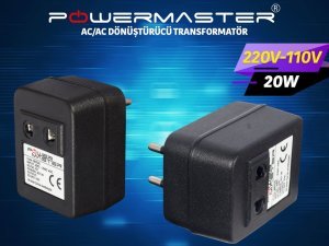 Powermaster 20Watt 220V-110V AC-AC Dönüştürücü Konvertör