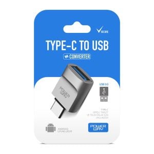 Powerway Usb To Type-c Yüksek Hızlı Veri Aktarımı Otg Çevirici Dönüştürücü Adaptör