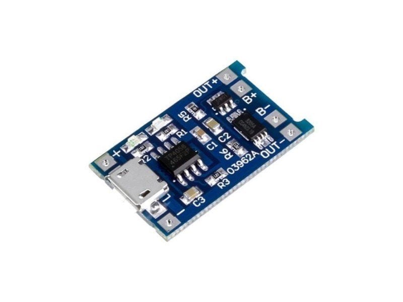 Arduino TP4056 5V 1A Micro USB Lion Pil Şarj Modülü +Akım Korumalı