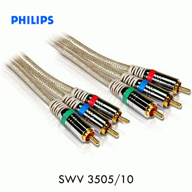 Philips SWV3505 Altın uçlu Component Kablo