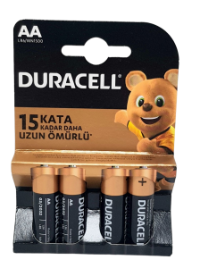 Duracell Alkalin Kalem Pil AA - 4Adet