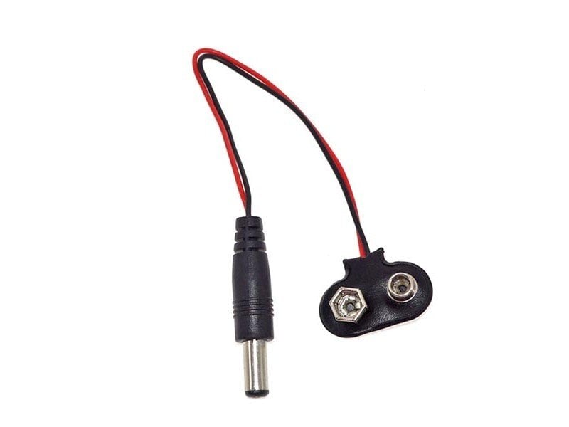 electroon 9Volt Pil Soketi - 5,5mmx2,5mm Jak Fişli