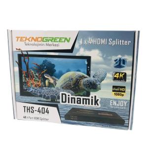 TeknoGreen THS-404 4Port 4K 1x4 Hdmi Splitter