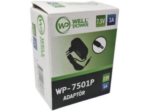 WellPower 7.5Volt 1Amper Adaptör 5.5x2.5mm