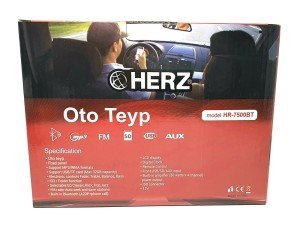 HERZ HR-7500BT Radyolu Kumandalı Oto Teyp BT-USB-SD Hands Free