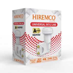 Hiremco A+ Serisi Çiftli Twin LNB Full HD 4K