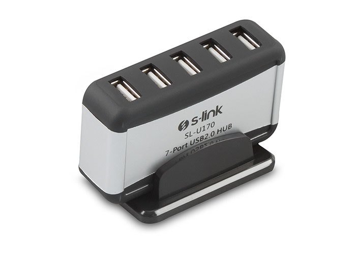 S-link SL-U170 7 Port Usb 2.0 Adaptörlü Usb Hub