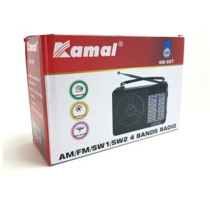 KAMAL KM-607 AM-SW1-SW2-FM Radyo Pilli-220Volt