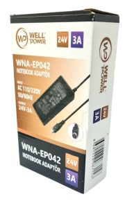 WellPower 24Volt 3Amper Termal Yazıcı Adaptörü 3pin 24V-3A WNA-EP042