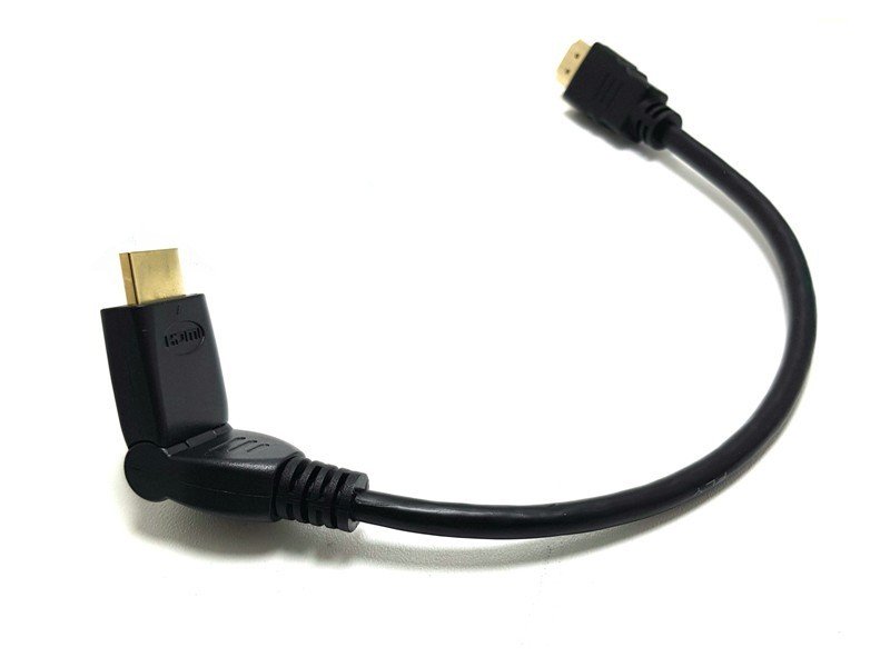 electroon 30cm HDMI Kablo 90Derece Hareketli Fişli