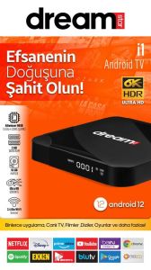 Dreamstar i1 Android Tv Box 2gb Ram 16GB Hafıza Android 12