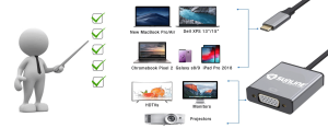 Sunline 170668 Type-C USB 3.1 Type-C/ VGA Dönüştürücü