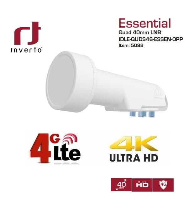 Inverto Essential Quad LNB 0,3dB Full HD 4K