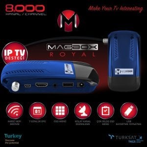 Magbox Royal IP Destekli Full HD Mini Uydu Alıcısı