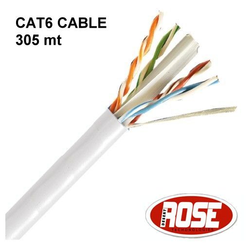 ROSE CAT6 Kablo UTP Gri 305 Metre