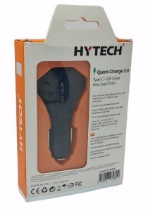 HYTECH HY-XQ55 Type-C + Çift USB Çıkışlı Çakmak Şarj 7A Siyah