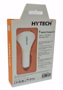 HYTECH HY-XQ55 Type-C + Çift USB Çıkışlı Çakmak Şarj 7A Beyaz