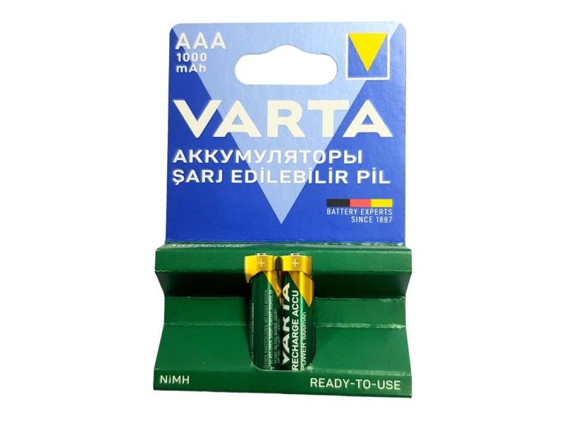 VARTA 1000mA NiMH Şarjlı İnce Kalem Pil AAA