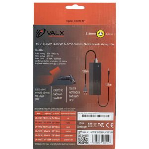 Valx LA-19063 19V 6.32A 5.5x2.5mm Notebook Adaptör