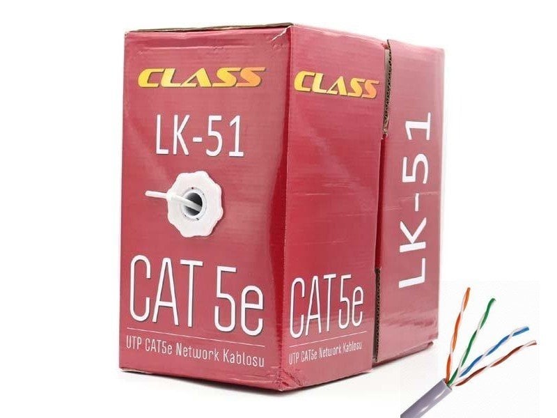 CLASS CAT5 Kablo Gri 26AWG 305Metre