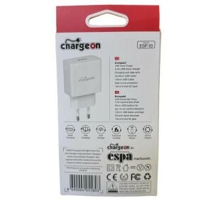 Chargeon ESP-10 Şarj Adaptörü 3.4A + Micro USB Kablo