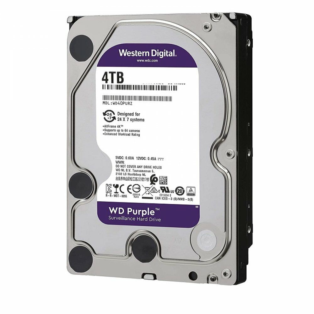 Western Digital WD 3.5'' 4TB WD42PURZ 7/24 Güvenlik HardDisk