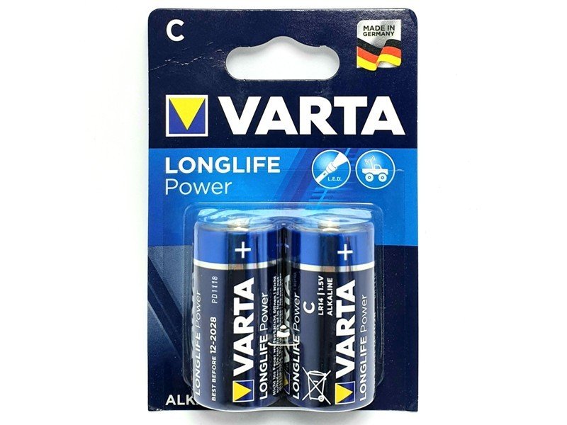 Varta Long Life Power C Orta Boy Alkalin Pil 2'li