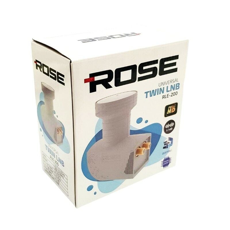 ROSE RLE-200 0.1dB Twin Çiftli LNB Full HD 4K Uyumlu