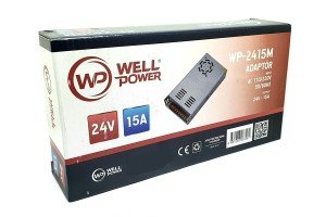 WellPower 24Volt 15Amper Metal Kasa Adaptör Fanlı