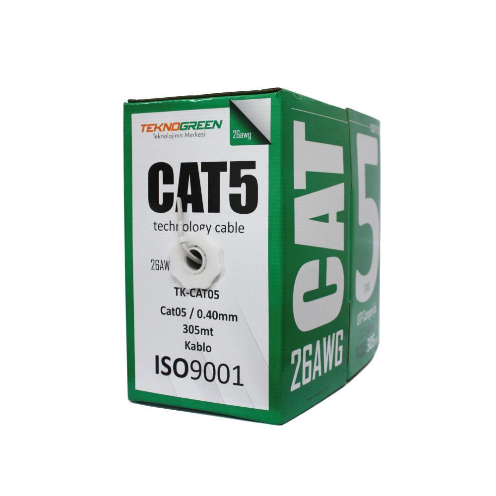 Teknogreen TK-CAT05 26Awg 0.40mm 305mt Cat5 Kablo