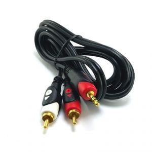 electroon 2RCA 3,5mm Stereo Kablo 1.5 Metre Gold