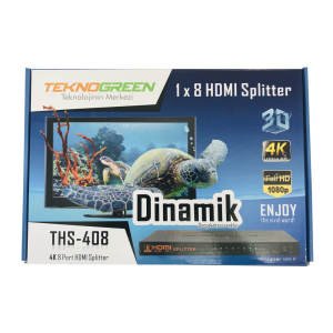 TeknoGreen THS-408 8 Port 4K 1x8 HDMI Splitter