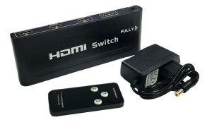 FULLY 3 Port 3x1 HDMI Switch Kumandalı Adaptörlü