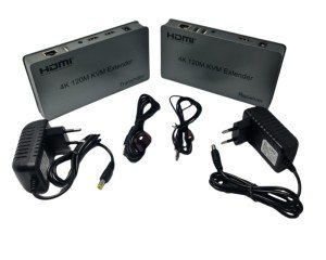 electroon 4K 120Metre HDMI+USB+IR To Cat6 KVM Extender