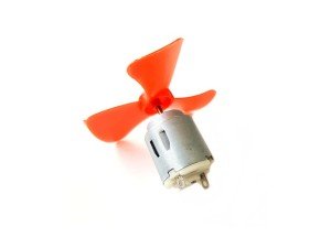 electroon 3V DC mini Motor +Pervane - Kırmızı